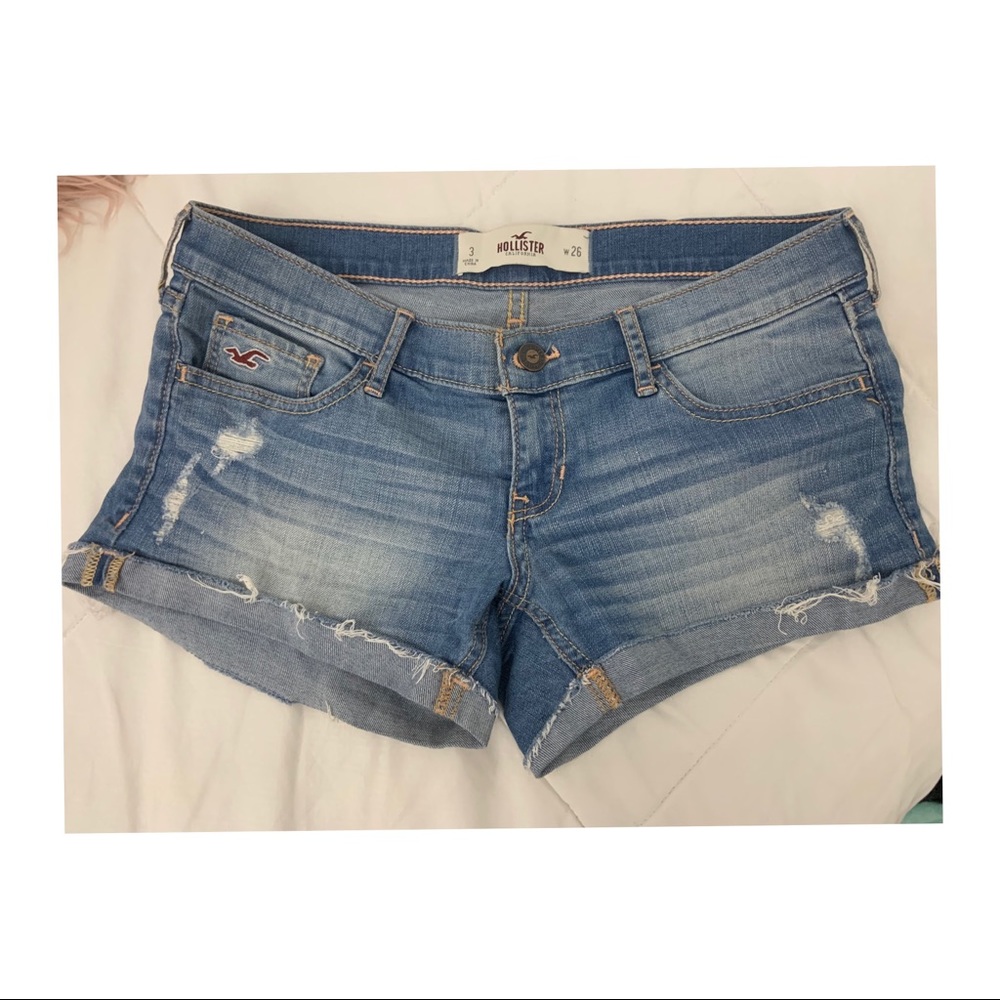 Hollister Light Blue Jean Shorts
